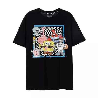 SpongeBob SquarePants Mens Group Shot Short-Sleeved T-Shirt NS7413 • £16.19