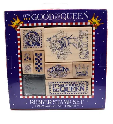 Mary Engelbreit It's Good To Be Queen Rubber Stamp Set #214R  - Brand New • $12.60