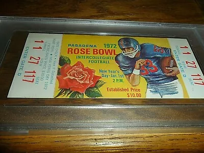1972 Stanford & Michigan Wolverines Rose Bowl College Football Full Ticket Psa  • $295