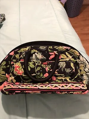 Vera Bradley Lola Mini Bowler Tote Purse Clutch Botanica Made In USA • $22