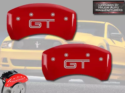 2005-2014 Ford Mustang  GT  Rear Red MGP Brake Disc Caliper Covers 2pc Set • $185