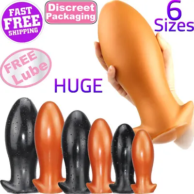 XXXL Anal Plug Extra Large BIG FAT Butt Dildo Dong Silicone Thick Huge Sex Toy • $69.75