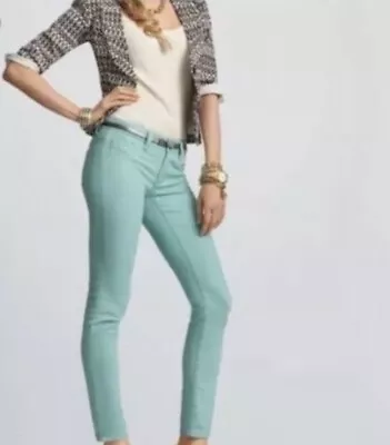 CAbi #322 Thin Mint Green Jegging Skinny Jeans Size 14 • $18