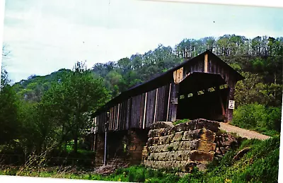 Covered Bridge #18 Muskingum River Valley Monroe County OH Postcard Vintage • $4.95