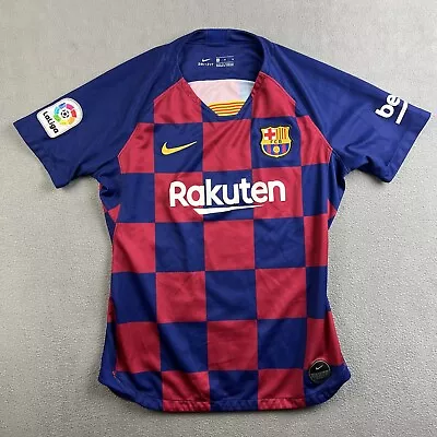 Nike Dri-Fit FC Barcelona Jersey Boys Medium Lionel Messi Rakuten Laliga Soccer • $30