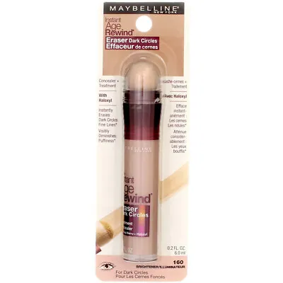 Maybelline Instant Age Rewind Eraser Dark Circles Concealer Brightener 160 ... • $19.58