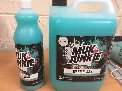 6 Litre Muk Junkie MX Wash N Wax For Cars Vans Motorhomes Caravans Bikes • £22.99