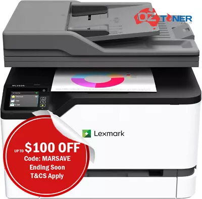 Lexmark MC3326i A4 Multifunction Wireless Color Laser Printer+ADF+Duplexer 24PPM • $412.20