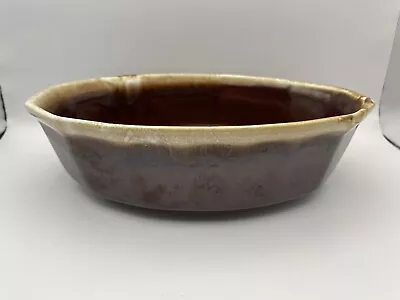 Vintage McCoy Pottery Brown Drip Glaze Oval Casserole Dish # 7070 Made In USA • $8.98