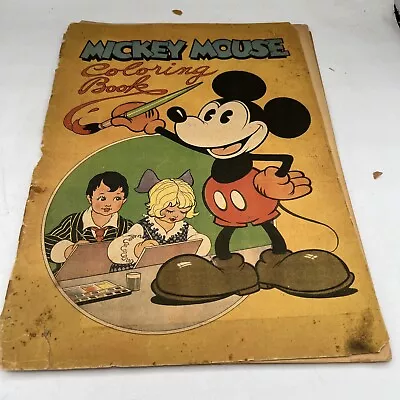 Antique Vintage Disney Mickey Mouse Coloring Book • $34