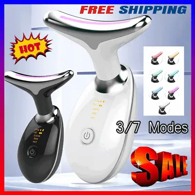 7 In One Red Light Therapy Anti Aging Face Massager Electric Face Lift Device PA • £12.59