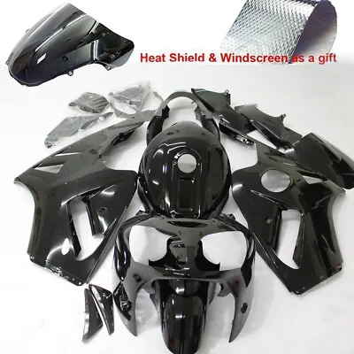 Unpainted / Glossy / Matte Black Fairing Kit For Kawasaki Ninja ZX12R 2000 2001 • $24.64