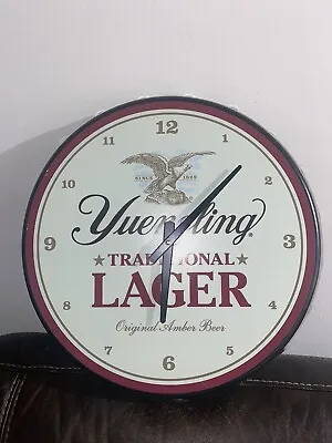 Yuengling Brewery USA Bottle Cap Hanging Wall Clock NEW IN BOX Beer Ad HTF • $49.99