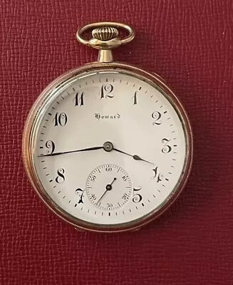 E. HOWARD WATCH CO. 12s 23j Ser 8 Pocket Watch 1915 Runs Well See Timegraph • $299.95