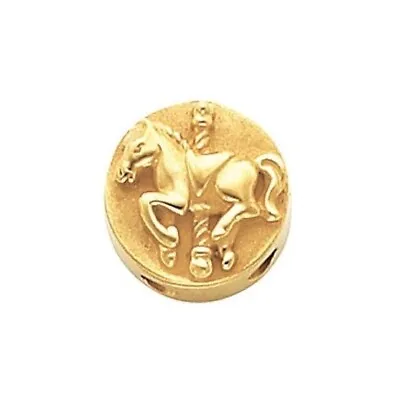 Carousel Horse Slide Charm For Bracelet 14kt Or 10kt Yellow Gold  • $485