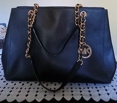 MICHAEL KORS  Large Shoulder/Tote/HandBag/Purse BLACK;  35H6GAHT7L E.C. • $20