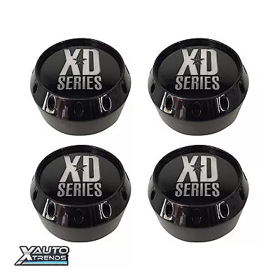 4 X XD Series Wheel Center Cap XD786/XD795 SHORT 8-LUG Gloss Black 464K131-2GB • $92