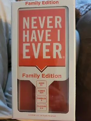 Never Have I Ever- Family Edition Fun Party Game. NEW SEALED! 2-6 Players  • $27.09