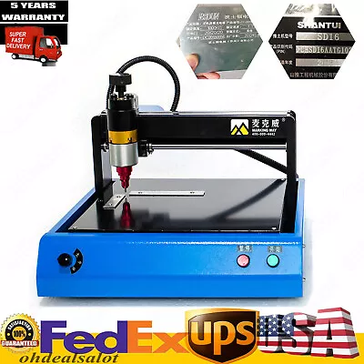 Electric Metal Marking Machine 400W Sign Tags Name Plate Tags Printer 200x150mm • $440