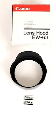 Genuine Canon EW-63 Bayonet Petal Plastic Lens Hood (0962BL) • £7.99