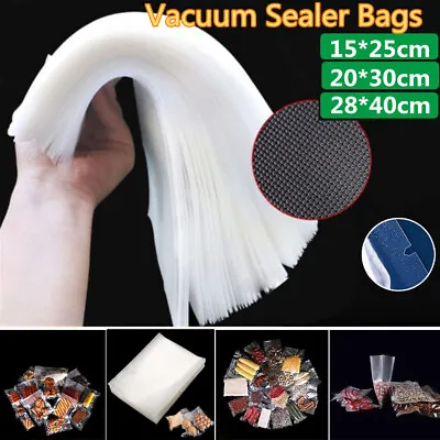 $7.99 • Buy BPA Free Food Saver Vacuum Sealer Bags Rolls Embossed Storage Bag Universal US