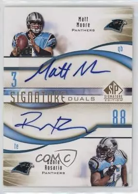 2009 SP Signature Edition Duals /99 Matt Moore Dante Rosario #D-MR Auto • $14.63