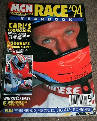 Mcn Race 1994 Yearbook Magazine Carl Fogarty Mick Doohan • $12.62