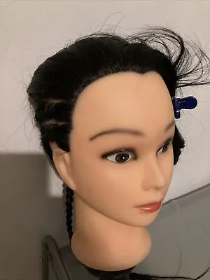 100% Human Hair Mannequin Head Hairdresser Manikin Cosmetology Training Doll • $20