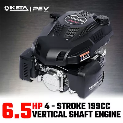 $229 • Buy 6.5HP Vertical Shaft Engine Lawn Mower Petrol Motor 4 Stroke OHV Ride On Mower
