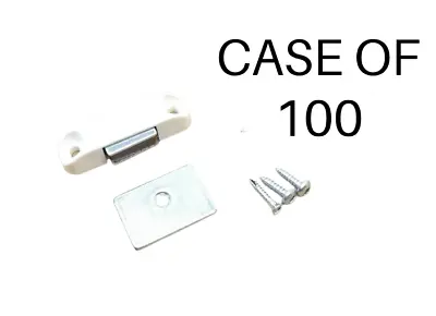 Case Of 100  Hunter Douglas Whm60126 Shutter Magnetic Catch  Kit In White • $97.93