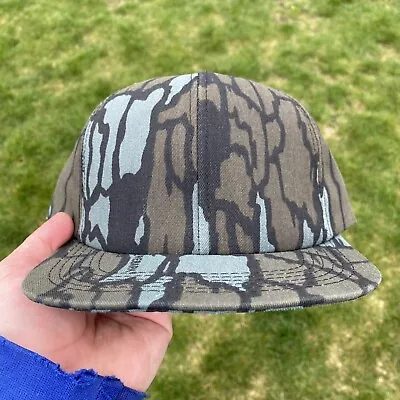 Vintage Trebark Camoflauge Adjustable Snapback Hunting Hat Cap New Blank • $29.99