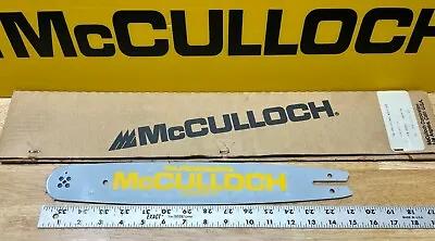 NOS OEM McCulloch Mini Mac .050 .375 LP Chainsaw 14  Guide Bar PN222915 (Bin H) • $30