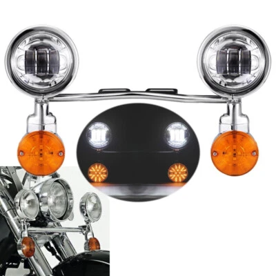 $159.99 • Buy LED Passing Turn Signals Light Bar For Yamaha V Star 650 950 1100 Custom Classic