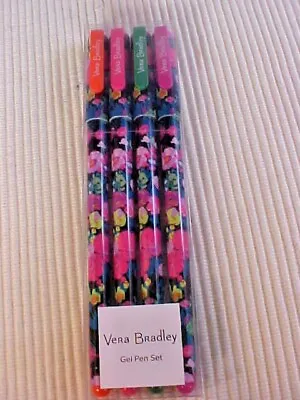 Vera Bradley Gel Pen Set Hilo Meadow New Gift Box 24364-N10 4 Colors  • $5.93