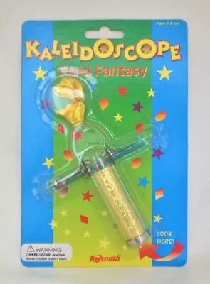 Kaleidoscope Necklace Working Mini Kaleidoscope 3.5 X 4 Inch Gold Toysmith NEW  • $12.99