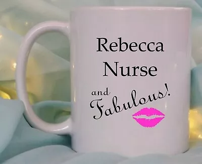 Personalised Nurse Thank You Christmas Gift Mug Therapist Manager Doctor Work • £10.95