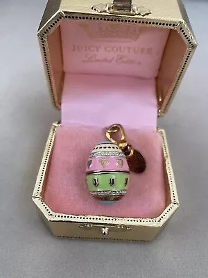 JUICY COUTURE 2008  Easter Egg Charm With Yorkie Chained Inside Rare • £99