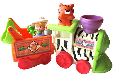 Musical Zoo Train Fisher Price Little People One Carriage-Tiger-Ranger Tested GC • $16.80
