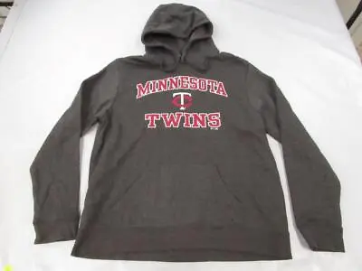 New Minnesota Twins Mens Size XL XLarge Gray Soft Hoodie • $25.49