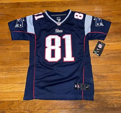 Aaron Hernandez #81 New England Patriots Nike On Field NFL Jersey Youth M NWT • $45