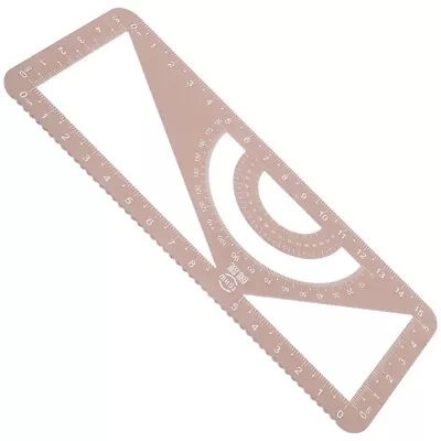  Precise Protractor Mathematics Drawing Template Metal Office Triangle Board • £4.75