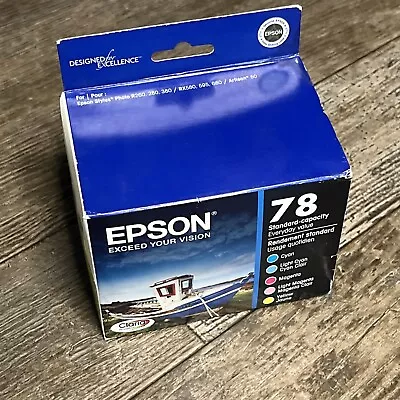 Epson T078920 78 Standard Capacity Ink Cartridges EXP 03/2012 5 Pack Geniune • $44.49