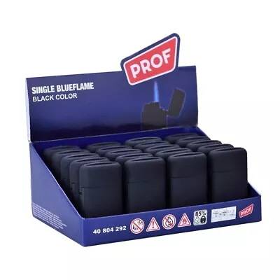 £5.50 • Buy 2 X LIGHTER PROF WINDPROOF SINGLE TURBO JET GAS  REFILLABLE  BLACK