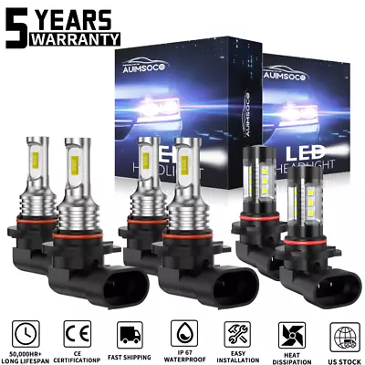 For Chevy Silverado 1500 2500 HD 2003-2005 2006 LED Headlight + Fog Light Bulbs • $29.99