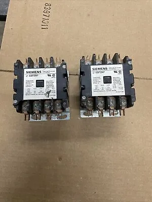 1 - Siemens 42bf25af Definite Purpose Contactor 4 Pole  110/120v Coil • $28.49