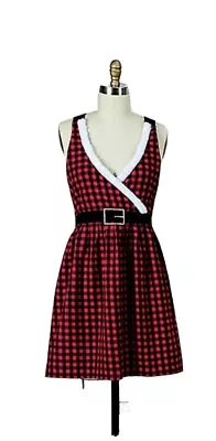 NWT~Buffalo Check Holiday/Christmas~MRS SANTA ~Kitchen Apron In Black Red~O/S • $17.95