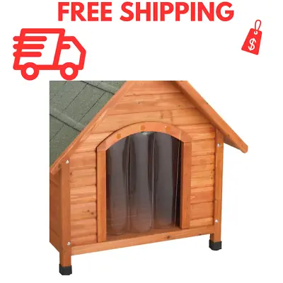 Medium Large Dog House DOOR FLAP Vinyl Weather Resistant Clear Rain Snow Durable • $28