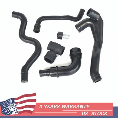PCV Crankcase Exhaust Breather Hose Pipe Kit For VW Golf Passat Audi 06A103213F • $27.99