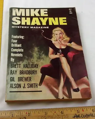 Ray Bradbury Mike Shayne Mystery Pulp Magazine 1965 Brett Halliday Gil Brewer • $29.95