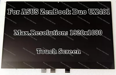 14.0  ASUS ZenBook Duo UX481FL UX481FA FHD LCD LED Touch Screen Display Assembly • $220.55